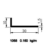 10x30x1,5 Kebent Profili