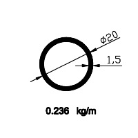 20x17 Boru Profili