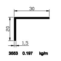 20x30x1,5 Angle Profile