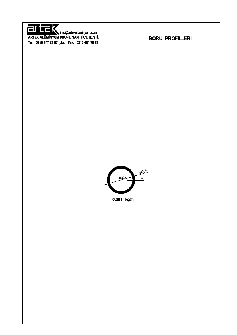 25x21 Tube Profile