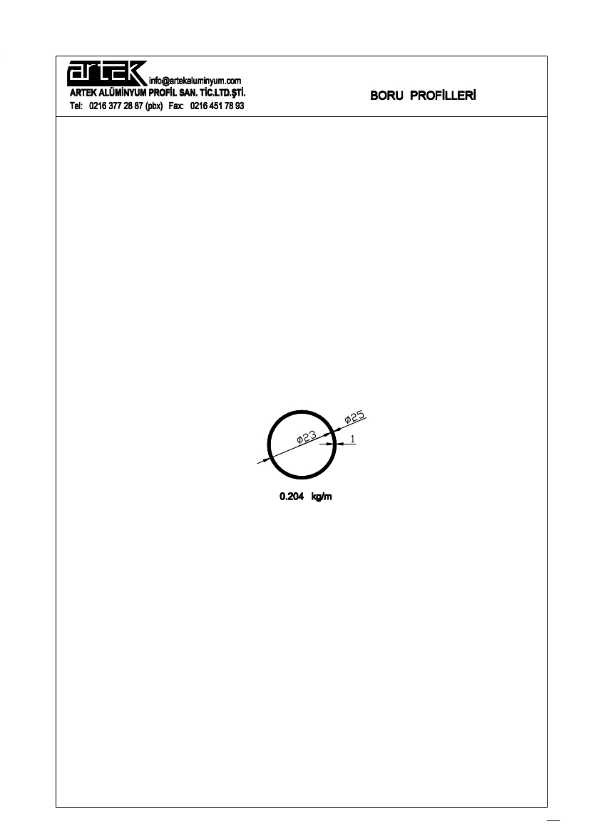 25x23 Tube Profile