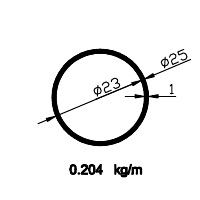 25x23 Tube Profile