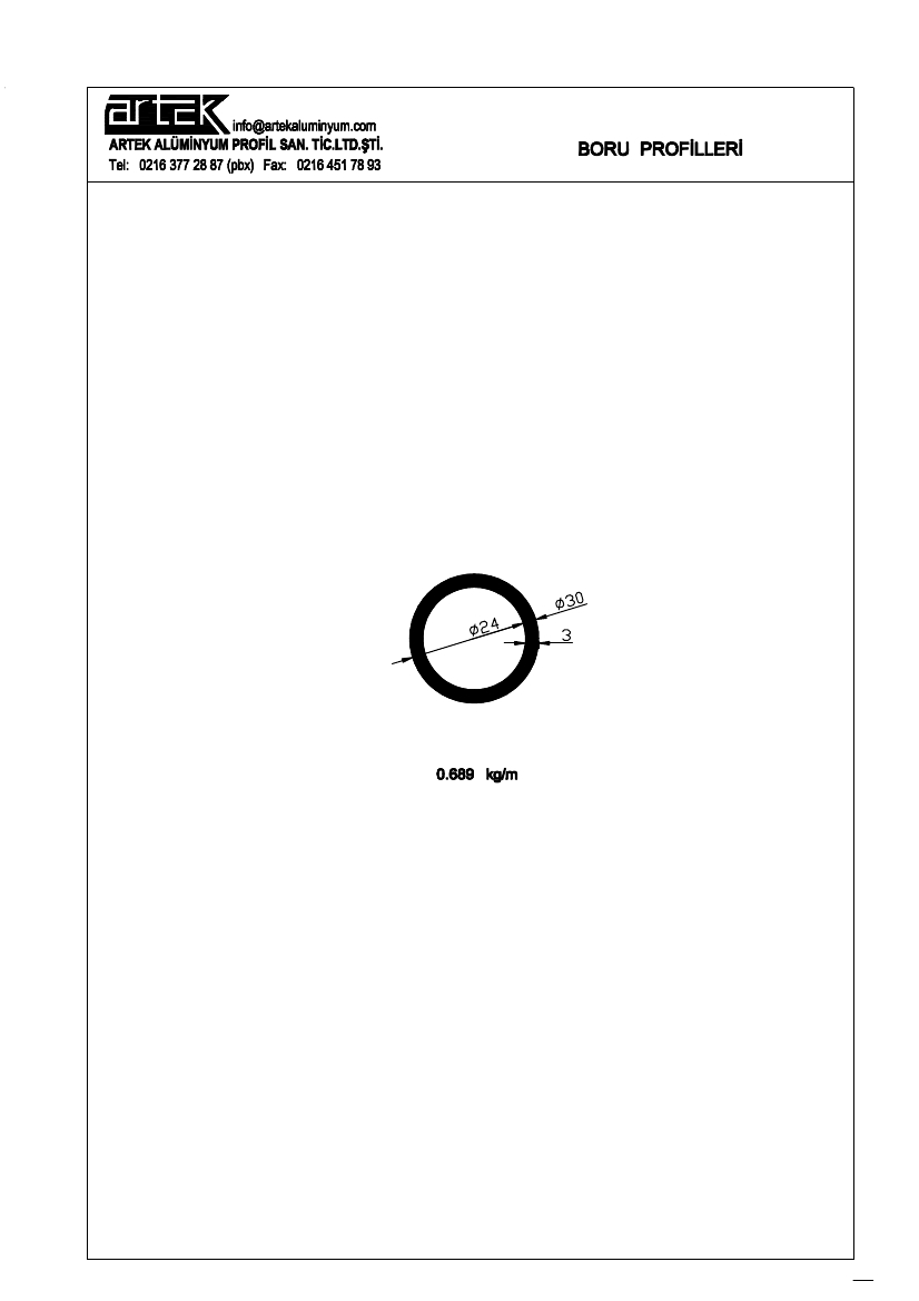 30x24 Tube Profile