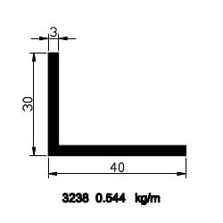 30x40x3 Angle Profile