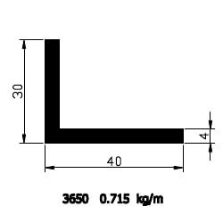 30x40x4 Angle Profile