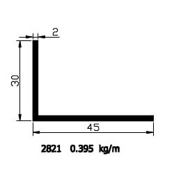 30x45x2 Kebent Profili