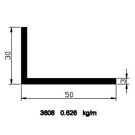 30x50x3 Angle Profile