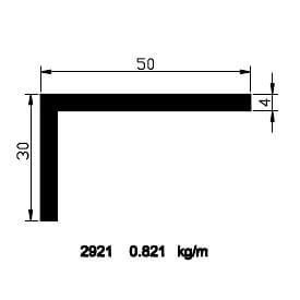 30x50x4 Kebent Profili