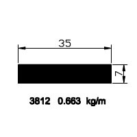 35x7 Square Profile