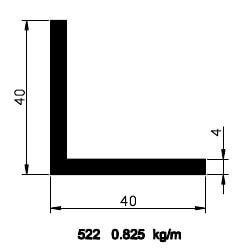 40x40x4 Angle Profile