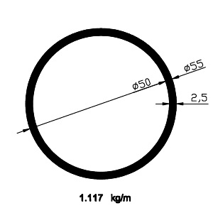 55x50 Boru Profili